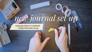 Journal Life 📖 | unboxing new systems with traveler’s notebook, hobonichi weeks (+ 1 week update)