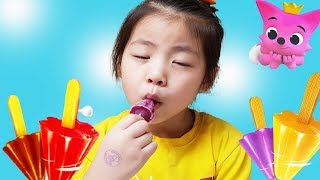 더울때는 아이스크림이 최고!! 서은이의 핑크퐁 팽이 아이스크림 Making Top Ice Cream