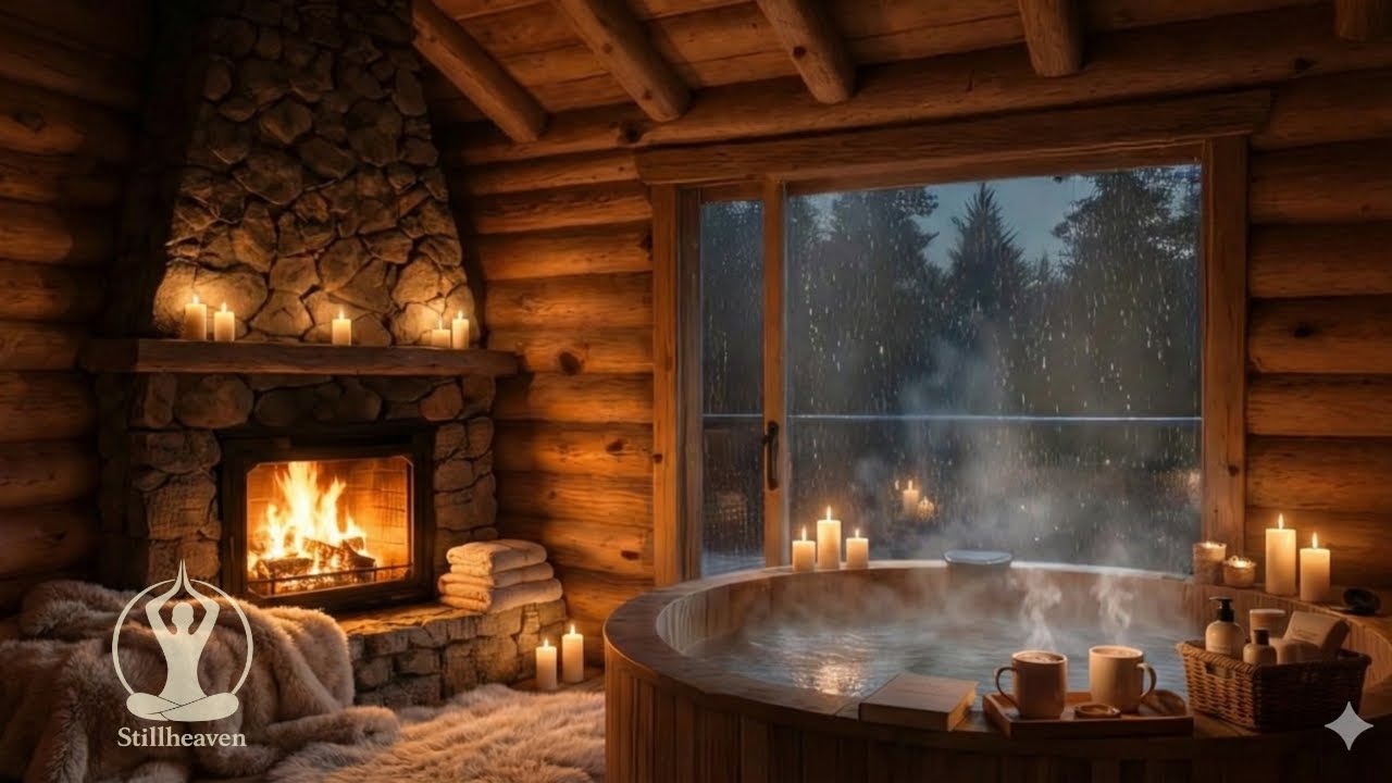 Reduce Stress 🌿 Cozy Piano Jazz & Rain Sounds for Deep Relaxation and Inner Calm