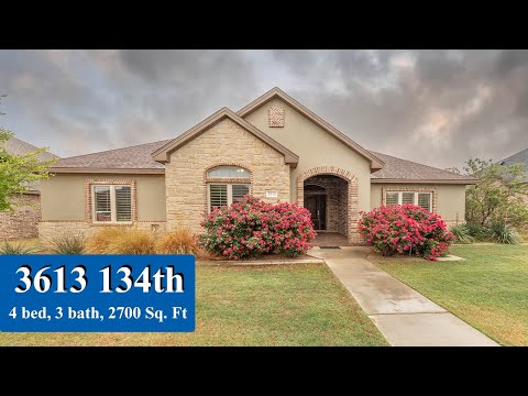 3613 134th St, Lubbock, TX home video tour