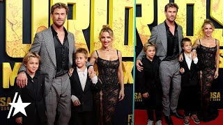 Chris Hemsworth & Elsa Pataky’s RARE Public Outing w/ Twin Sons