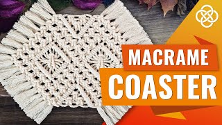 Macrame coasters tutorial | Boho Home Decor | Easy Macrame Tutorial