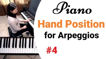 Hand Position for Arpeggios (Piano Scales and Arpeggios #4)