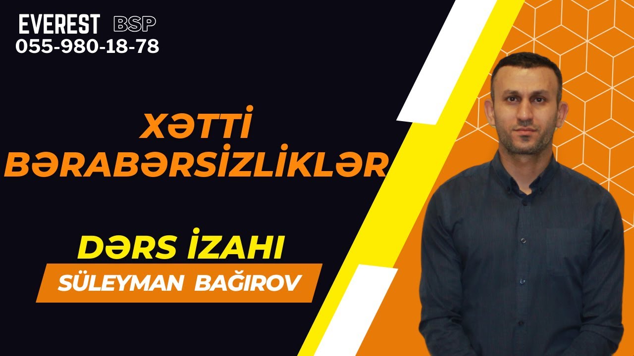 Xətti bərabərsizliklər