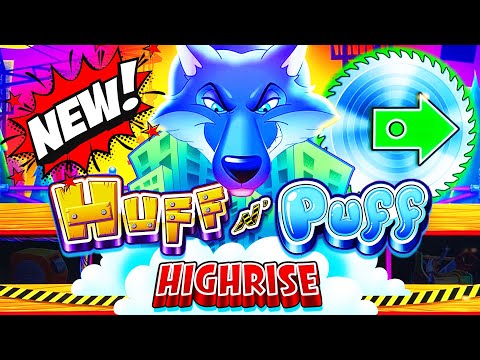 BRAND NEW Huff n Puff High Rise slot! New Features and New Hats in My 1st Attempt at Silver Legacy!