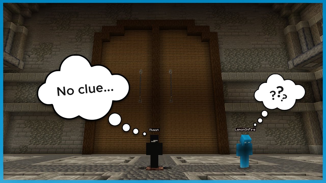 How can We Open the Door...? || Minecraft Puzzle Map - YouTube