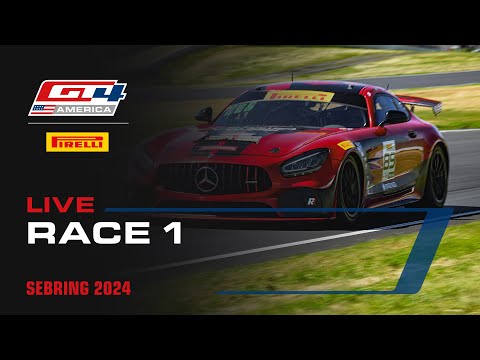 видео: LIVE | Race 1 | Sebring International Raceway | Pirelli GT4 America 2024