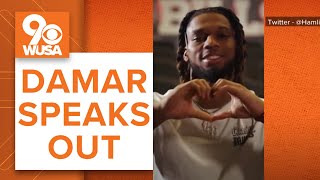 Damar Hamlin speaks publicly for the first time since cardiac arrest, expresses gratitude
