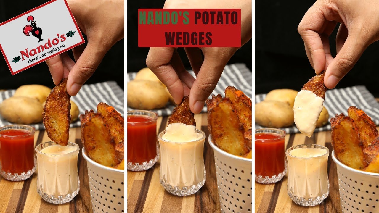 Homemade Crispy Potato Wedges Recipe DIY Nando's Style Potato Wedges YouTube