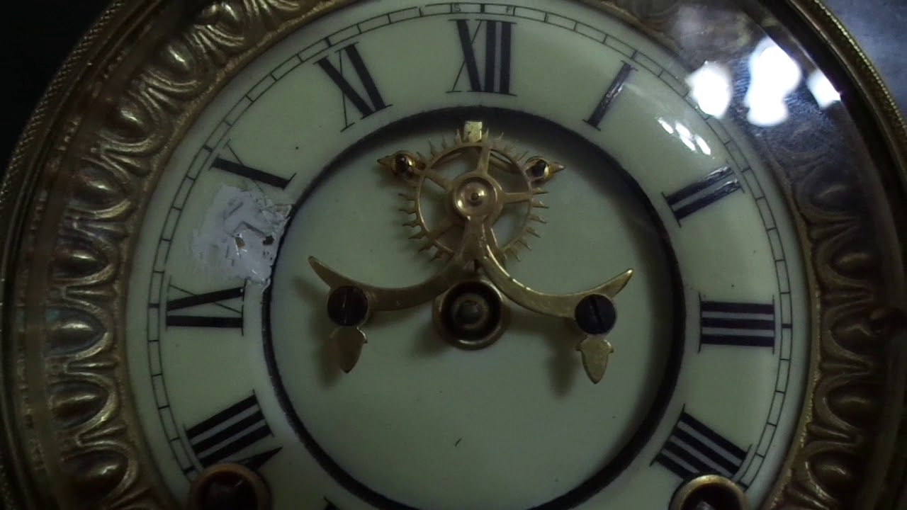 1901 Ansonia Open Escapement Clock Youtube
