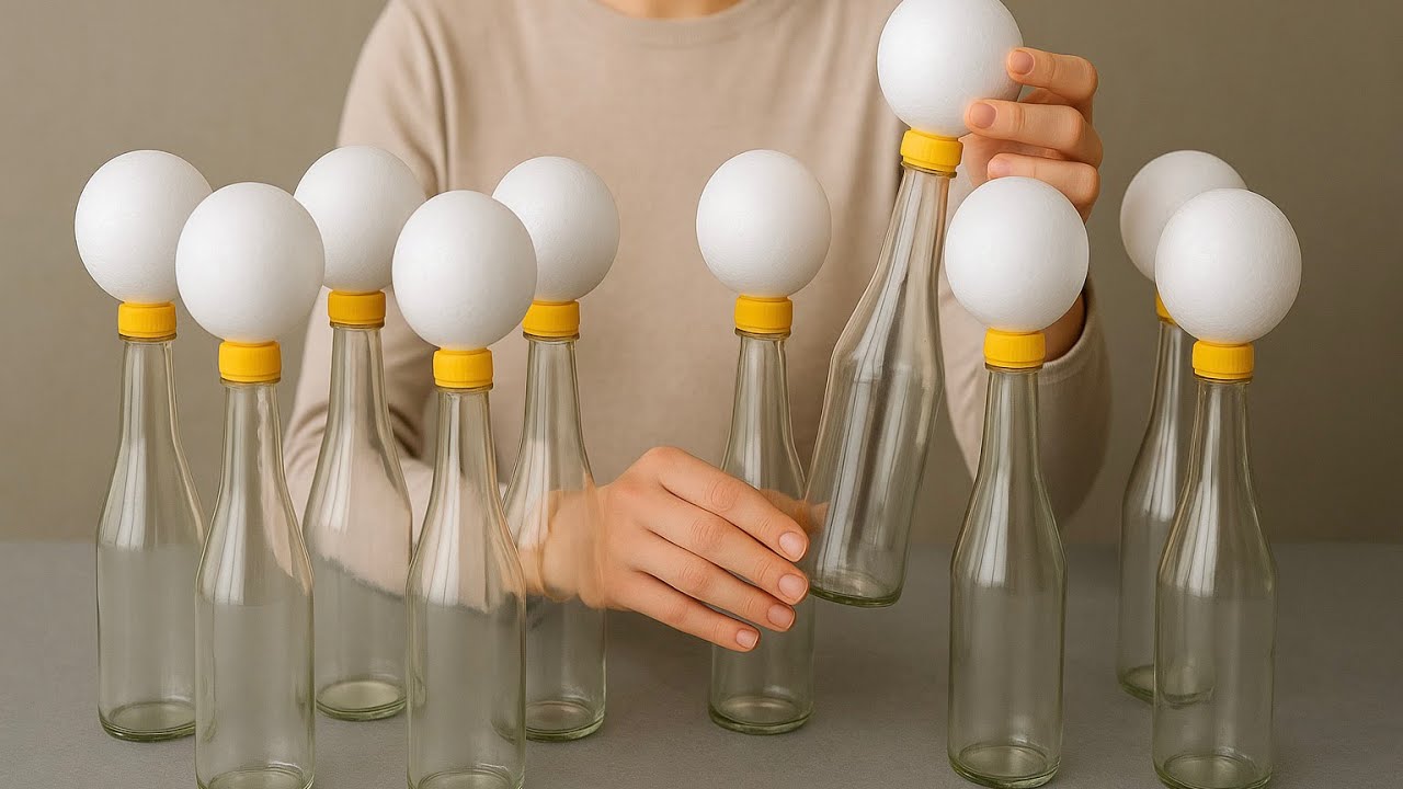 😍 2 НЕВЕРОЯТНЫЕ идеи своими руками с пластиковыми бутылками и пенопластовыми шариками!