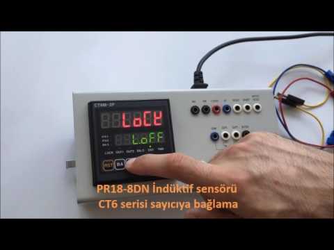 Autonics İndüktif Sensör PR18 8DN' yi CT6S Serisi Sayıcıya Bağlama