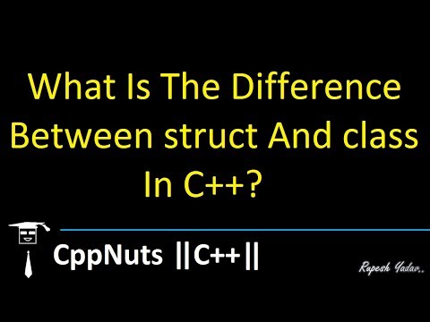 C++లో struct మరియు class మధ్య తేడా ఏమిటి?