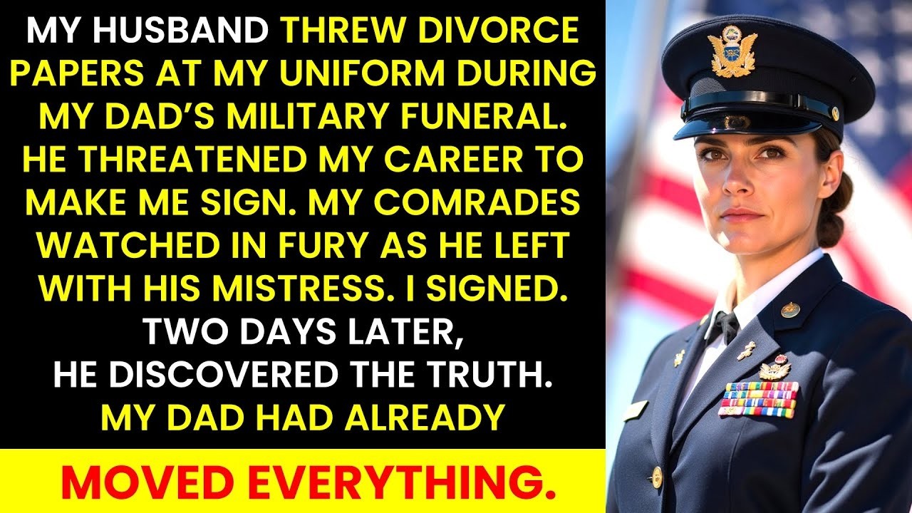 My Husband Forced Me to Sign Divorce Papers at My Father’s Funeral — I Signed, Then He Regretted It