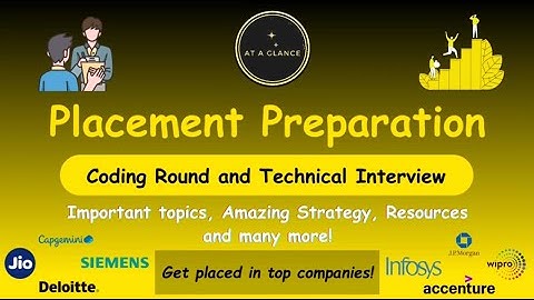 Coding Round and Technical Interview Preparation for Placements | Strategy | Resources | Tips Tricks