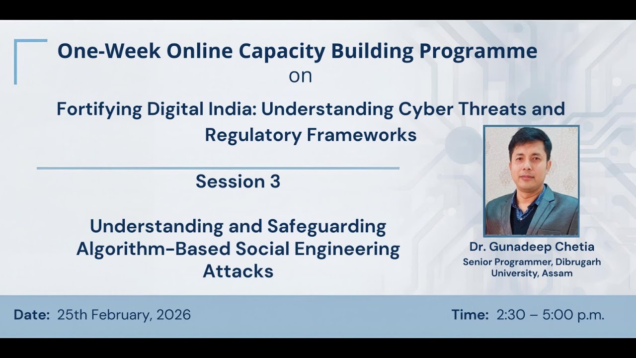 #Live l Day 3 One week online Capacity Building Program by Dr. R.K.B. Law College