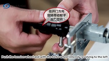 Hu83  Turbo Unlock Tool Open Method Demo  from Lockartist,www.lockartist.com