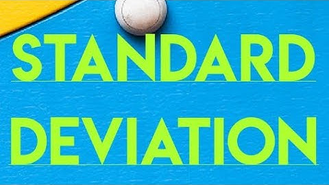 Standard deviation (part 2) for discrete series