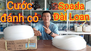 Cước đánh cỏ Spada, Đài Loan. Kéo từ hạt nhựa Pa66, độ bền cao và vào tải hiệu quả.
