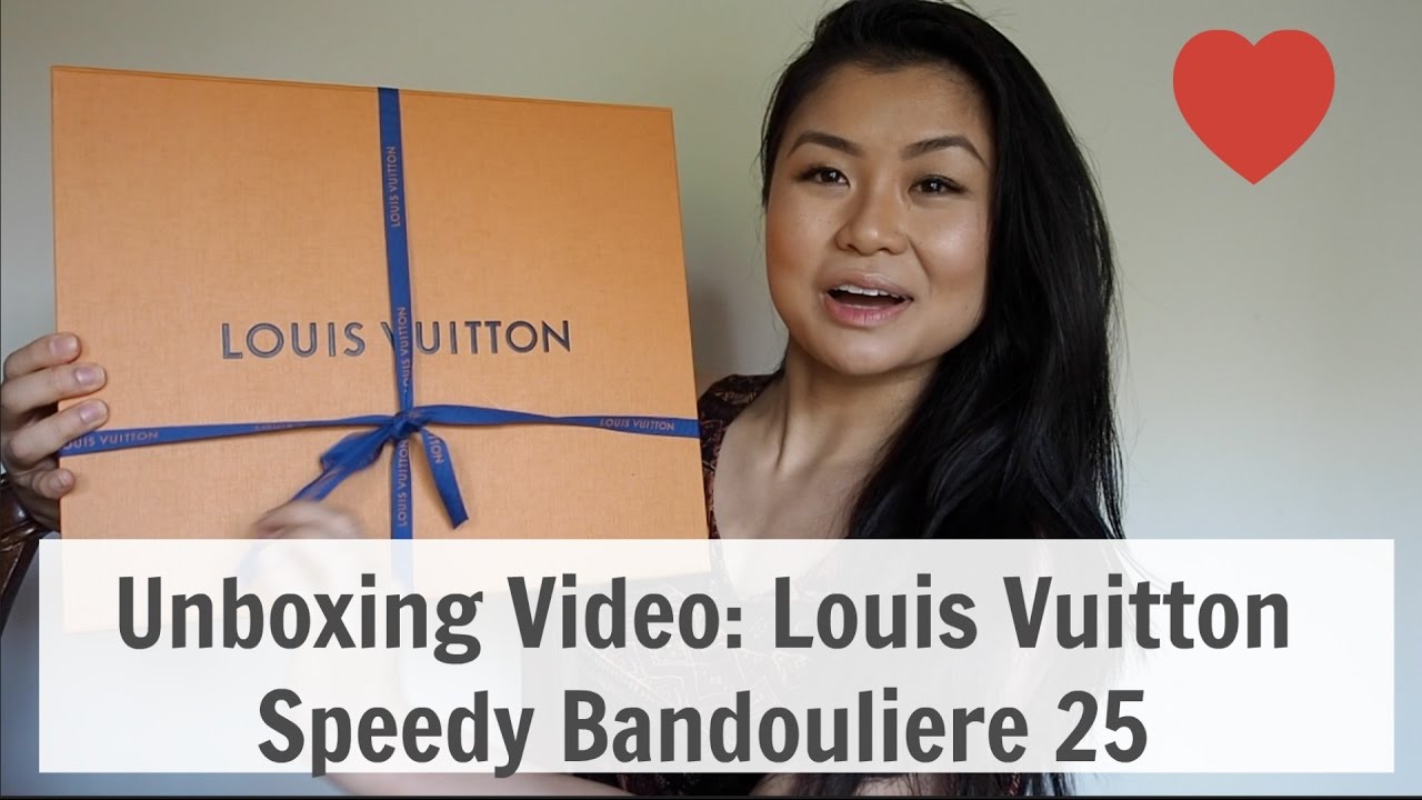 Unboxing: Louis Vuitton Speedy B 25 monogram canvas - YouTube