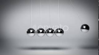 Bouncing Newton's Balls against Gray Background Seamless Loop | Motion Graphics - Videohive template