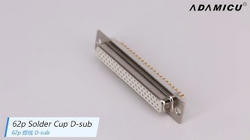 HDB62p Female high density d-sub connectors | ADAMICU