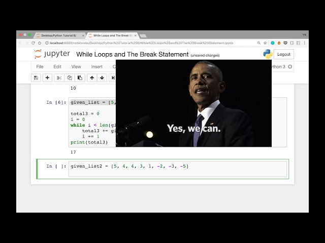 While Loops And The Break Statement In Python Python Tutorial 6 Qandeel Academy