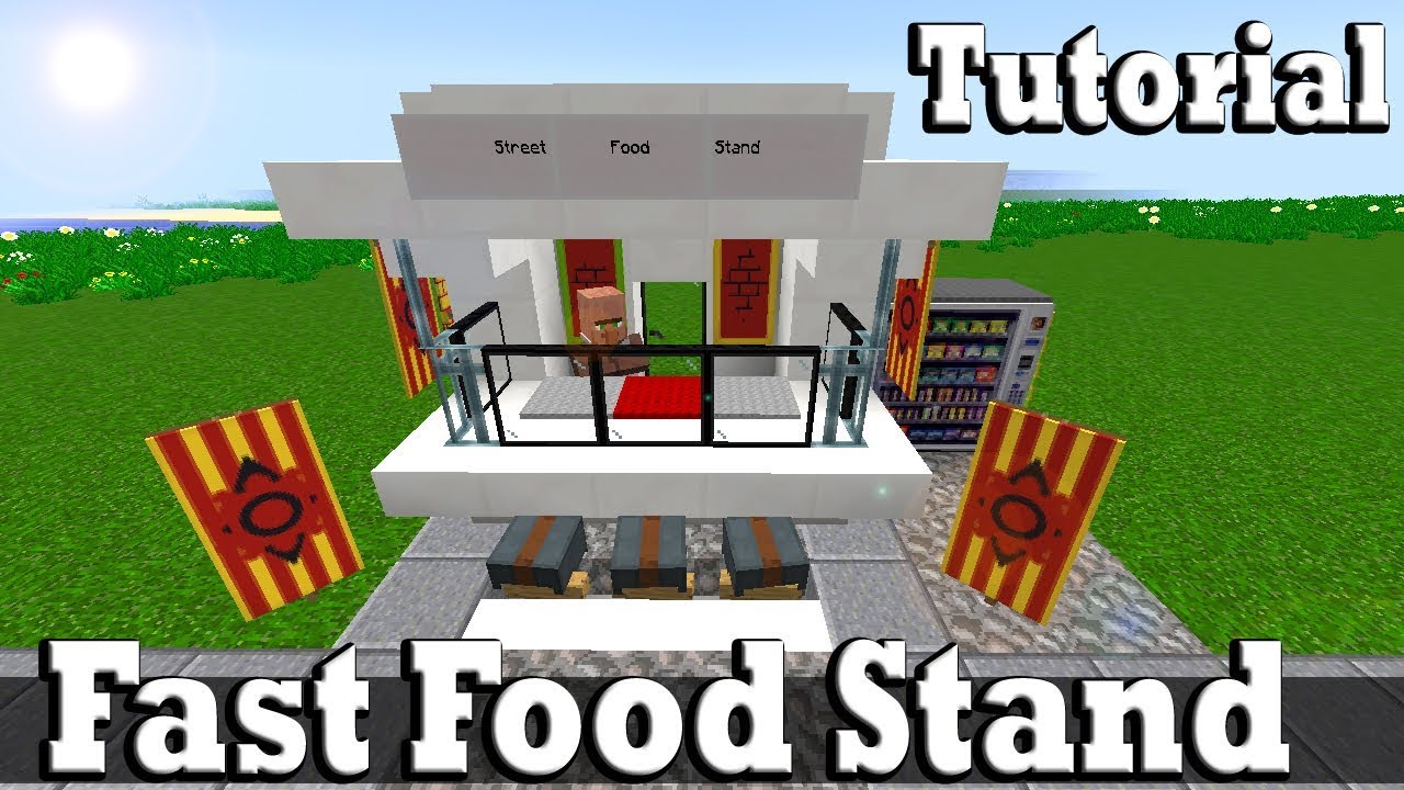 Minecraft How To Build Fast Food Stand, #minecraft, #idonpower, #donpower, ...
