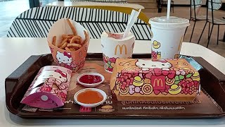 McDonald's Hello Kitty Prosperity Burger Set Meals | Thailand