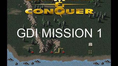 C&C Tiberium Dawn GDI 1 "Speedrun" Capture The Beachhead