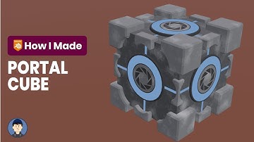 How I made a Portal cube in Blender [3.3] | 3D Modeling