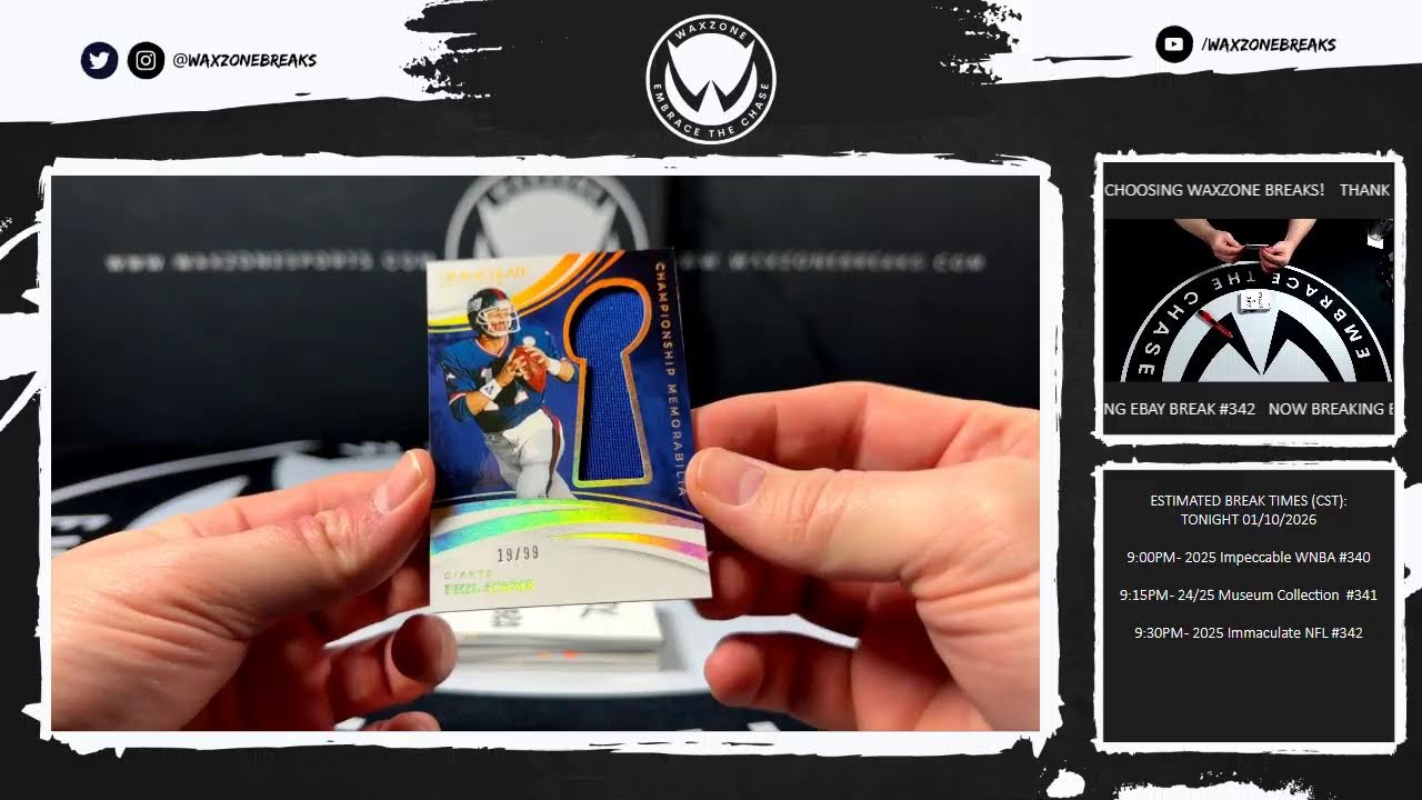 01/10/2026 Saturday Night Sports Card Breaks