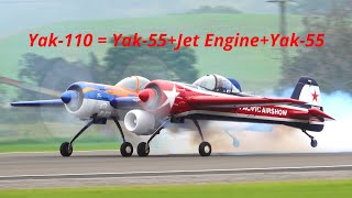 Monster Plane Yak-110 Aerobatic Display - Two Radials And A Jet Engine
