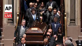 LIVE: Mourners arrive for Clive Davis’ funeral in New York