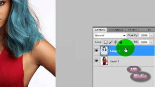Como mudar a cor do cabelo com o adobe photoshop cs5 screenshot 5