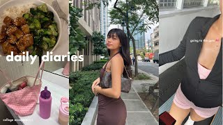 DAILY DIARIES | Going to the Gym, College, College Acceptance, GRWMs 💗🐇 | Stephanie Concepcion