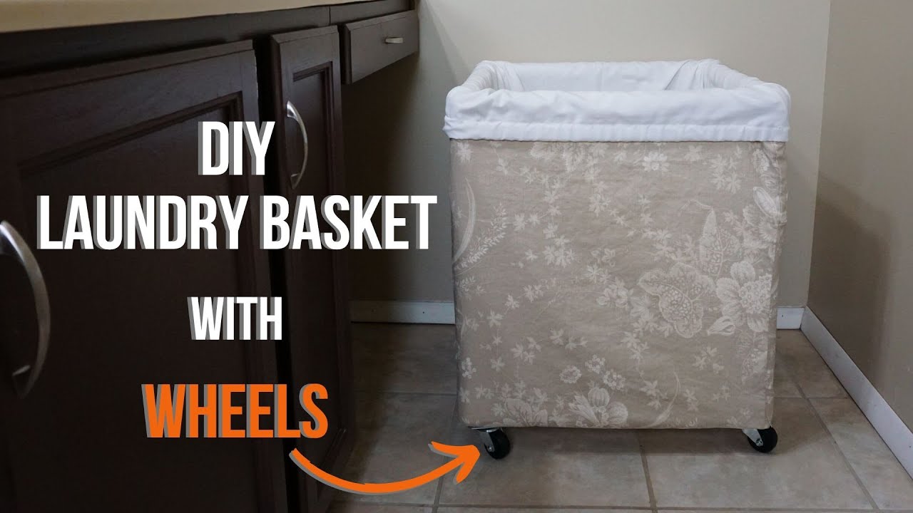 Diy Laundry Basket With Wheels How To Make Youtube