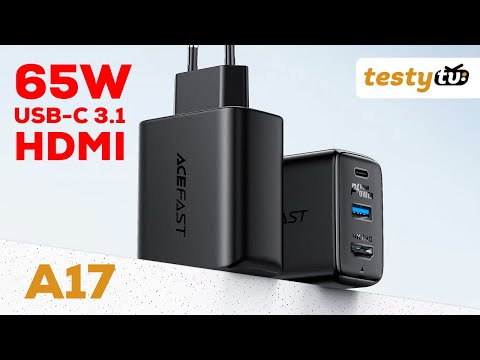 Chiny: ACEFAST A17 - ładowarka 65W z hubem HDMI