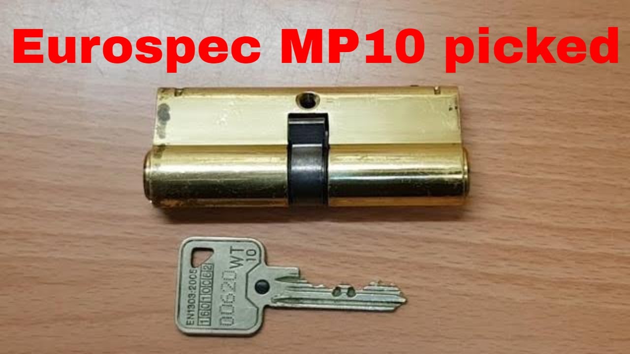 Eorospec, E*S MP10 euro profile lock, picked and gutted (sort of) - YouTube