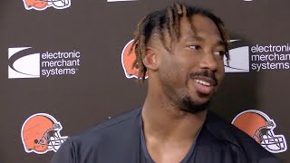 Myles Garrett on the challenge Lamar Jackson presents: Browns at Ravens