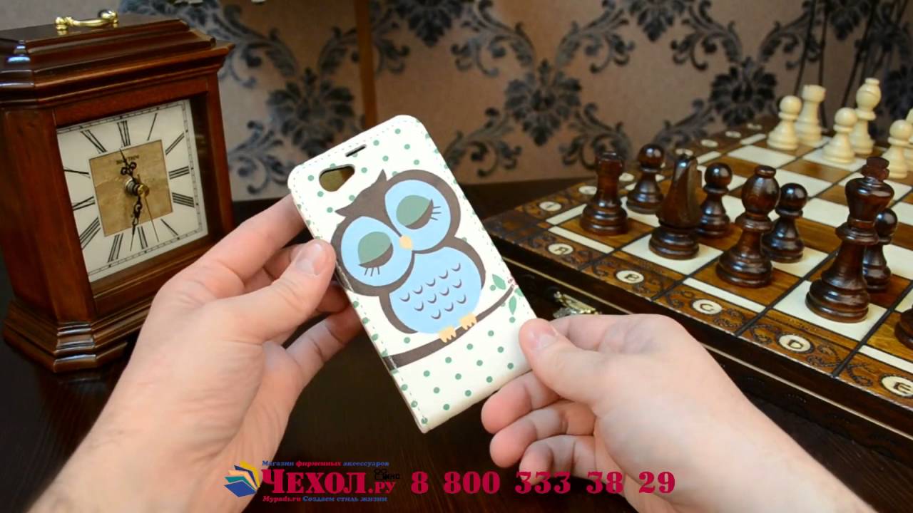 Вертикальный чехол-флип для Sony Xperia Z1 Compact D5503 "тематика Сова"