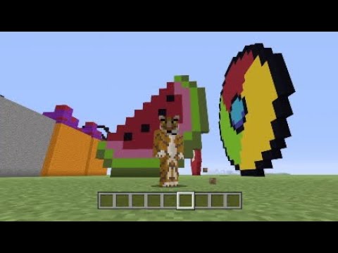 Melon slice pixel art tutorial - YouTube
