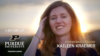 The Next Giant Leap — Pipeworks Studios' Kaileen Kraemer (1 min) – Purdue Polytechnic