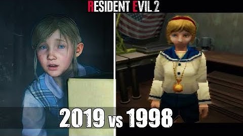 Claire Saves Sherry From A Mutated William Birkin - RE2 Remake VS Original RE2 Comparison