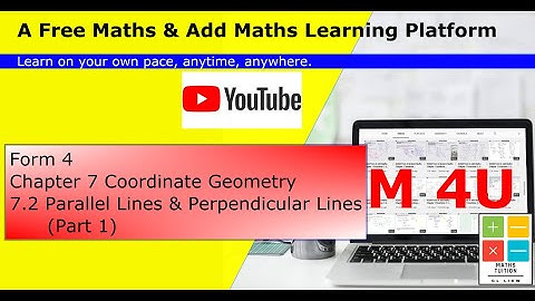 KSSM Form 4 Add Maths Chapter 7 (7.2 Parallel Lines & Perpendicular Lines, Part 1)