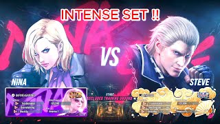 MOTHER VS SON! TEKKEN 8: NINA WILLIAMS vs STEVE FOX! INTENSE SET! (online ranked) #tekken #tekken8