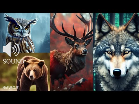 I versi degli animali del bosco | Forest animal sounds in 4k