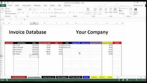 Product & Invoice Database Video (Old)
