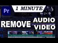 How to remove audio and  premiere pro tutorial