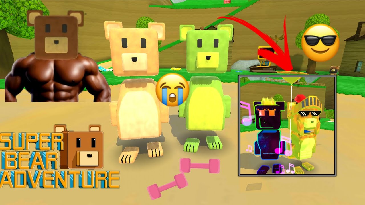 Süper Bear'da Çok Kaslı Ve Zengin Olduk! #superbearadventure 